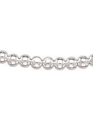 8 mm Hollow Bead Chain Sterling Silver 7 Inch Ch290