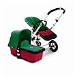Bugaboo Cameleon Stroller - Red Base - Green Fleece