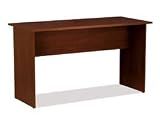 Bestar Eclipse Series Corner U-Shaped Kit, with Corner Desk, Conference Table, Storage Unit and Mobile File, Tuscany Brown and Black