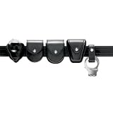 290HS Double Cuff Pouch, Top Flap, Hi Gloss, Black, Hidden