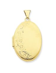 Genuine IceCarats Designer Jewelry Gift 14K Heavy Weight Oval Locket