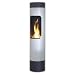 Chimo Contemporary Fireplace - Burns Ethanol (stainless steel) (50H x 7W x 11.75D)