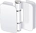 CRL Zurich 06 Series White Stainless Glass-to-Glass Outswing Hinge - Special Order, 2-3 Week Lead Time