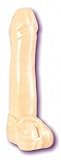 California Exotics Super Duper Ballsy Dildo, Ivory