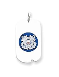 Sterling Silver US Coast Guard Dog Tag