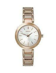 DKNY Rose-Gold-Tone Round Stainless Steel Womens watch #NY8833