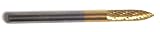 Champion SG42 Titanium Nitrite Coated Burs Solid Carbide Miniature 1/8 Cutter Diameter 5/16 Length  of Cut
