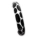 Sterling Silver 18.5mm Black Resin Slip-On Bangle Bracelet
