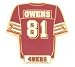 San Francisco 49ers Terrell Owens Player Pin