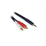 C2G / Cables to Go - 40614 - 6ft Velocity 3.5mm Stereo Male to Dual RCA Male Y-Cable (Blue)
