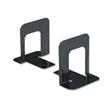UNIVERSAL PRODUCTS / Standard deluxe metal bookends, nonskid padded base, black enamel / UNV54055 / Sold as 1 Pair (2) / Mfr Part # 54055 \*/ Standard deluxe metal bookends, nonskid padded base, black