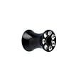 2 Gauge Black Anodized Titanium Jeweled Saddle Plug