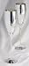 10" FLUTES WITH CRYSTAL - PAIR OF CHAMPAGNE FLUTES WITH CRYSTAL