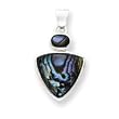 Sterling Silver Abalone Shell Pendant