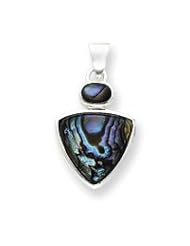 Sterling Silver Abalone Shell Pendant