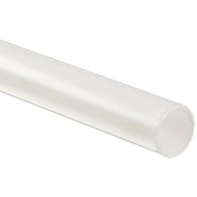 Wear Resistant Slippery Extruded Nylon 6/6 Round Tube, Smooth, UL 94HB, Off White
