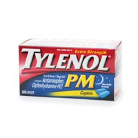 Tylenol Extra Strength PM Pain Reliever & Sleep Aid, Caplets 150 ea