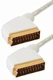 Produkt-Bild: Scartkabel Scartstecker auf Scartstecker, 3,0 m, transparent-wei&szlig;