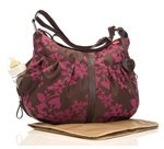 Amanda Chocolate Fuchsia Diaper Bag