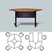 BRETFORD CR Series Quarter Round Meeting Room Table