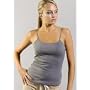 Unplugged Label for Green Eco-friendly Baby Rib Spaghetti Cotton Tank