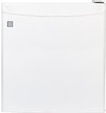 GE Spacemaker GMR02BANWW 1.7 cu. ft. Compact Refrigerator with Wire Shelf, Manual Defrost Freezer and Recessed Door Handle: White