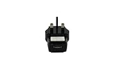 The FX Factory 3 Pin 1000mA USB Power Adapter Mains Charger  – Black Guide