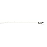 Platinum 1.3mm Cable Chain Necklace - 30 Inch