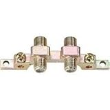 Dual F Grounding Blocks - Dual, Dual Ground Screw