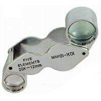 10X & 20X Dual Buterfly Jewelers Loupe/Magnifier