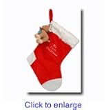 Aboo Reindeer Christmas Stocking with Ornament