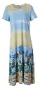 SunBay Leisure Border Palm Print Leisure Dress