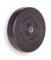 Industrial Grade 1NWT9 Wheel, 5 In, 300 Lb, Solid Rubber