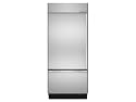 KitchenAid 36 in. Built-in Bottom-Freezer Refrigerator with 20.5 cu.ft. Capacity, SpillClean Glass S