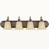 Murray Feiss Corinthian Bronze Morningside Bathroom & Vanity 4 or More Bulbs