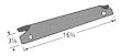 Music City Metals 97311 Porcelain Steel Heat Plate Replacement for Select Gas Grill Models by Brinkmann, Charmglow and Others