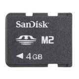 SanDisk SDMSM2-004G-A11M 4GB M2 Memory Stick Micro (Black)