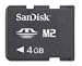Electronics : SanDisk SDMSM2-004G-A11M 4GB M2 Memory Stick Micro (Black)