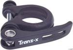 Tranz-X Steatpost Clamp w/QR Black 28.6mm