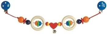 Childrens Toyshop  Toys : Pram String with 2 rings and bells