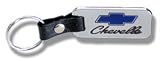 Chevy Chevelle Key Chain (Chrome with Leather Strap)