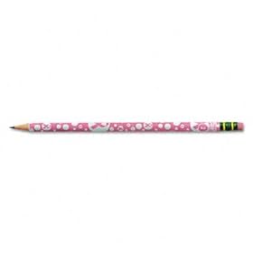 Dixon 13960 - Ticonderoga Breast Cancer Awareness Woodcase Pencil, HB #2, Pink Barrel, Dozen-DIX13960