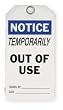 Industrial Grade 2RMW1 Accident Prevention Tag, Notice, Pk 25