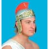 Roman Helmet (budget plastic, with red plume) - Gold & Silver