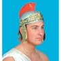 Roman Helmet (budget plastic, with red plume) - Gold & Silver