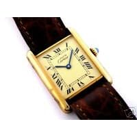 Vintage Antique watch: Pre-owned Mens Must de Cartier Watch Vermeil Champagne Dial Swiss Quartz... by Cartier