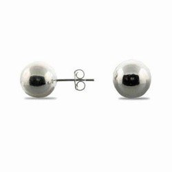 8mm Sterling Silver Ball Stud Earrings