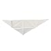 San Jamar H500 Poly Cotton Blend Neckerchief, 39" Length x 29" Width, White