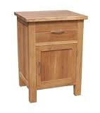 MODERN 100% SOLID OAK CONTEMPORARY 'BROOKLYN' 1 DRAWER BEDSIDE ~ POT CUPBOARD ~ OA028 BY COACH HOUSE