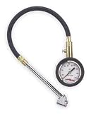 Westward 2HKX2 Tire Pressure Gauge - Dual Foot Chuck
